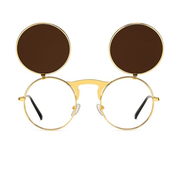 WhatsApp Image 2025-05-12 at 2.23.07 AM Retro Flip-Up Round Sunglasses – Gold Frame